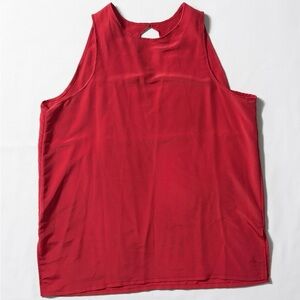 Modern Sleeveless Red Tank Top
